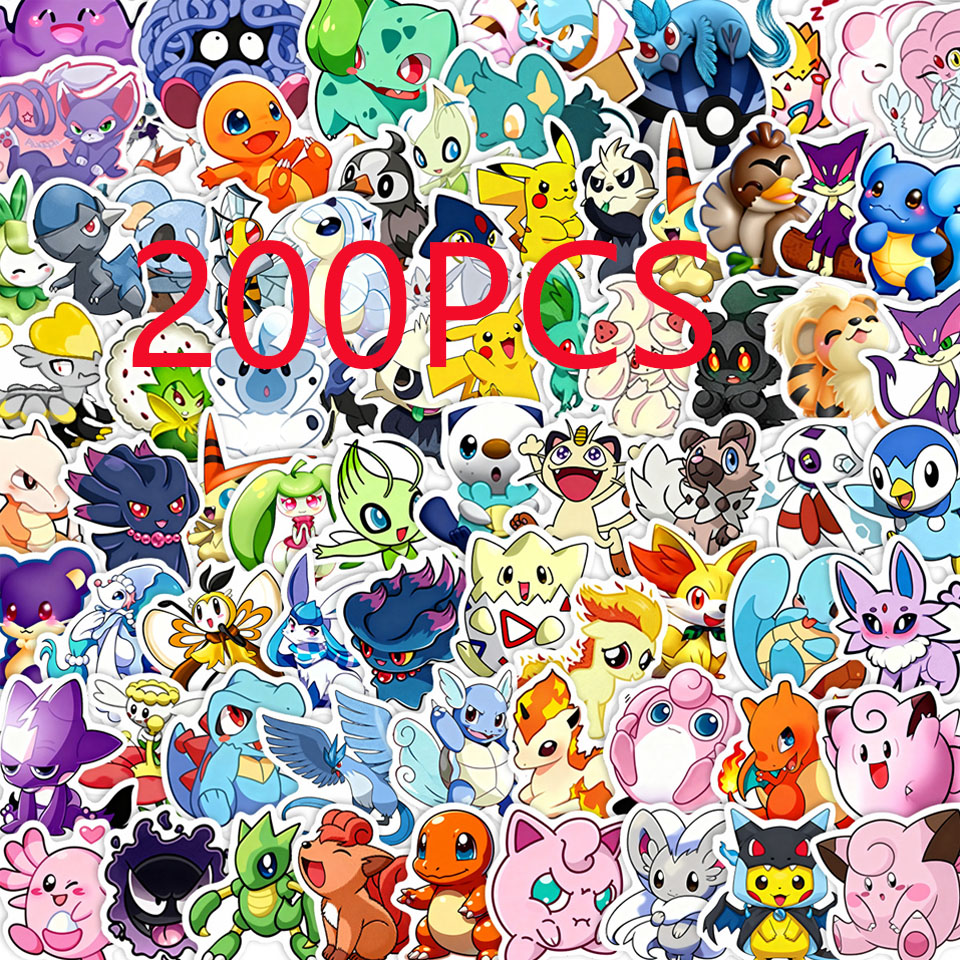 100/200pcs Pokemon Anime Stick - đánh giá và giá Laptop Accessories And Parts