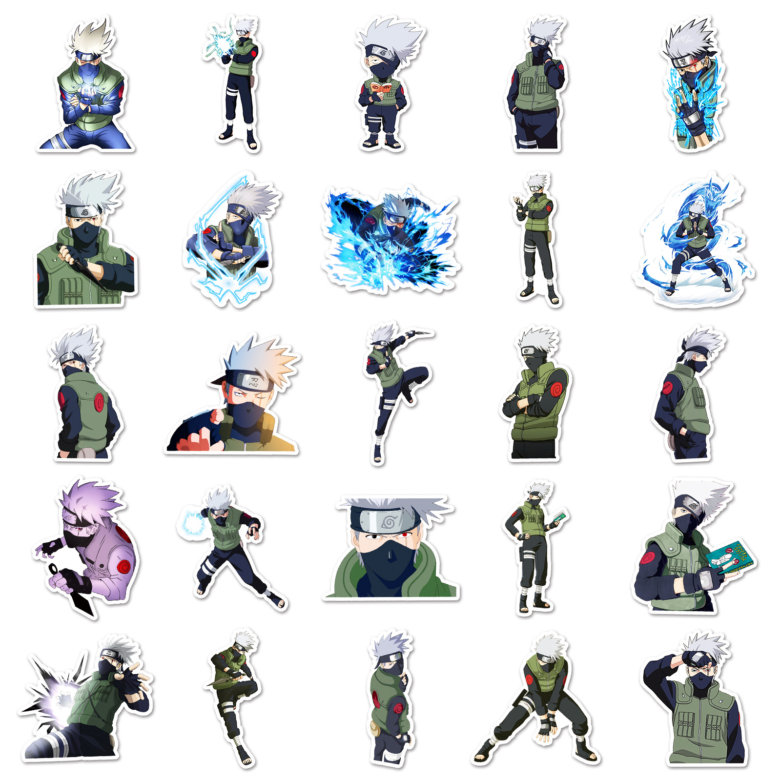 50pcs Anime Naruto Hatake Kaka - đánh giá và giá Laptop Original Accessories