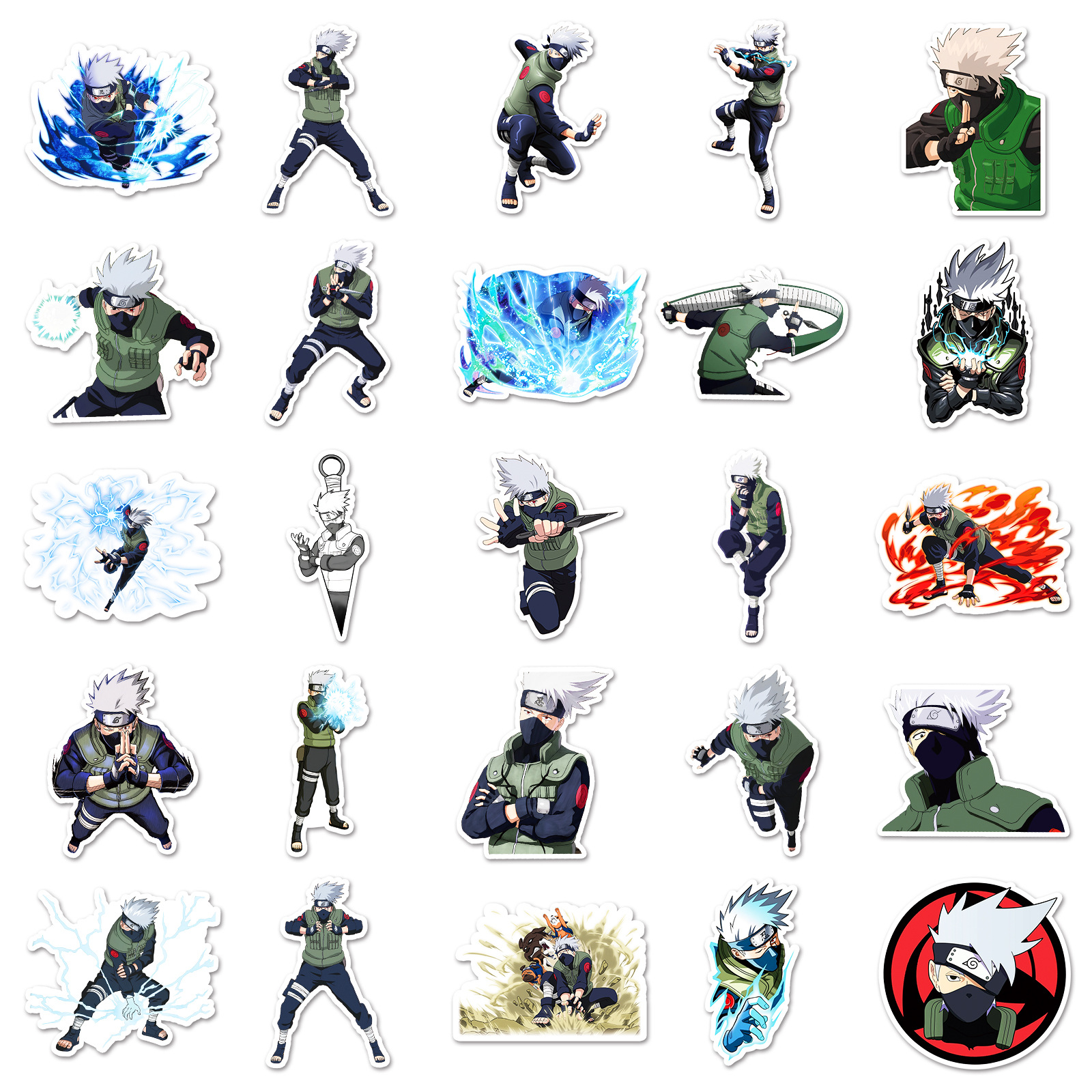 50pcs Anime Naruto Hatake Kaka - đánh giá và giá Laptop Original Accessories