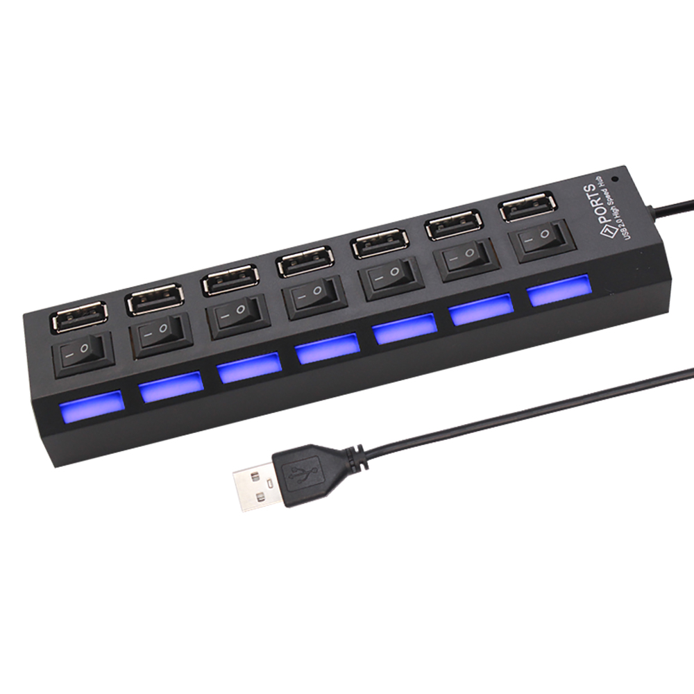 7 Port USB 2.0 Hub Splitter Fo - đánh giá và giá Laptop Accessories And Parts