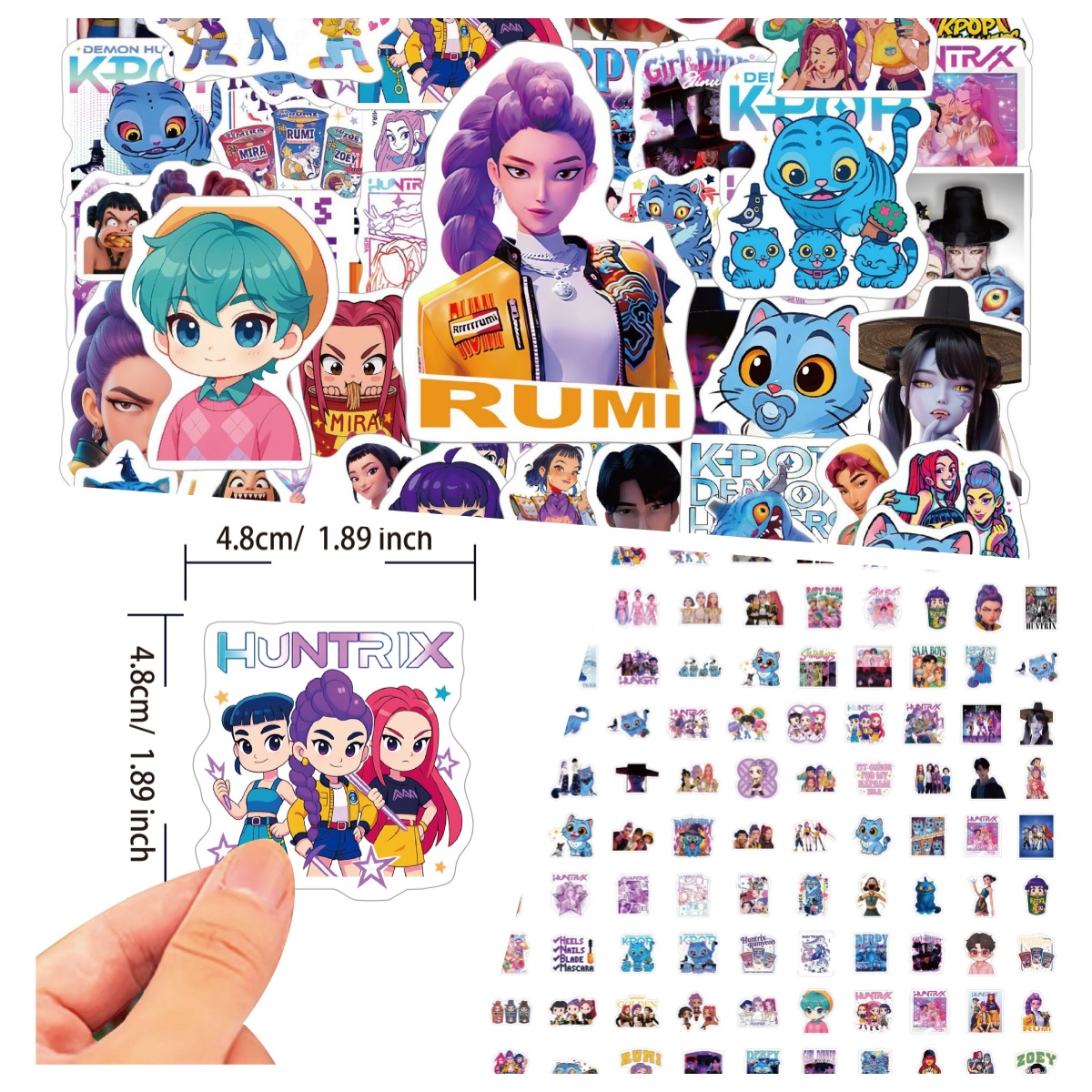 100 cartoon anime stickers are - đánh giá và giá Laptop Office Accessories